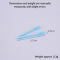 Mini 3.7cm light blue plastic tweezers for DIY miniature crafts and dollhouse food - Blue