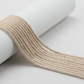 2x4mm beige natural stone tube spacer beads for DIY jewelry making and handmade crafts - White Fossil Stone