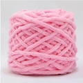 Ovillo de hilo de chenilla rosa grueso para tejer a mano y manualidades DIY - Rosa Púrpura (23)