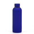 Double-wall insulated stainless steel sports water bottle in matte dark blue finish - 500ml / Sapphire Blue