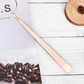 Rose gold candle accessory tool featuring an elegant leaf pattern engraving - Rose Gold Wick Hook