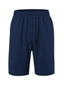 Pantaloncini da uomo blu navy in maglia a nido d'ape con coulisse e vita elastica - S / Blu navy