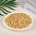 Polished yellow citrine crystal stones displayed in a white ceramic dish for home decor - Brazilian Citrine (5-7mm) 100g