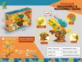Detail showing the DIY assembly steps and movable joints of the Tyrannosaurus toy - Tyrannosaurus Rex (Color Box)