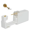Sterile disposable ear piercing tool with 2mm gold stud and clear crystal stone - Gold Color 2mm White Zirconia