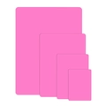 Pink food-grade silicone kneading mats in four sizes stacked against a white background - L / Pink