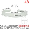 DIY plain grey ABS plastic headband without teeth with precise size measurements - 1.5CM Non-toothed Greyish White Plain