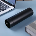 Sleek black matte 304 stainless steel smart thermos with LED temperature display - Smart Temp Display/304 Liner / Black
