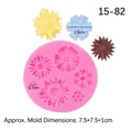Pink daisy flower silicone mold for chocolate fondant and DIY resin flower crafts - Pink