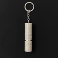 Sparkling rhinestone perfume bottle keychain with colorful crystals and silver metal - 10ml / Colorful
