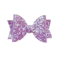 Fiocco decorativo glitter viola per bicchieri con cannuccia e finitura brillante chic - Viola