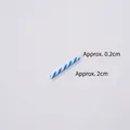 Miniatur Schokostab aus Polymer Ton in Blau und Weiß für DIY Bastelarbeiten 2cm lang - Schokoriegel (Klein) / 2.0cm / Dunkelblau & Weiß