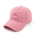 Dettaglio del berretto da baseball rosa in cotone pettinato con struttura a sei pannelli - Regolabile / Rosa