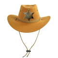 One Size (58cm) Tan with Beige Rope