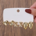 Gold Heart and Bear Style (E0809-2)