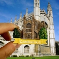 3D resin Cambridge souvenir fridge magnet featuring a historic building model - Cambridge University UK
