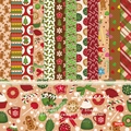 Christmas Desserts 6x6 inch paper pad 24 sheets for scrapbooking and DIY crafts - R2475 24 Images