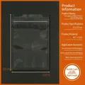 Διάφανη ματ σακούλα ziplock 22x32cm από υλικό PET+CPP με πάχος διπλής στρώσης 14 μικρών - Διαφανές Επίπεδο Κάτω Μέρος-22x32cm / 100 Τεμάχια/Δέσμη