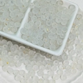 6mm translucent frosted white glass round beads with gold foil for DIY jewelry making - 6mm White with Gold Foil