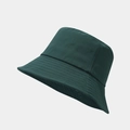 Close-up of dark green bucket hat featuring reinforced stitching and textured fabric - M (56-58cm) / Dark Green