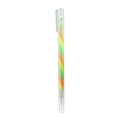 Regenboog gelpen met 1,2 mm punt en groen-oranje-gele spiraalvormige inkt - Fluorescerende Stijl - Oranje+Geel+Groen