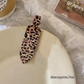 7cm Vintage-Haarspange mit Leopardenmuster in Braun und Schwarz mit feiner Textur - Leopard Nahtlose Klammer / Ca. 7cm