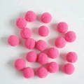 DIY Christmas bouquet decoration rose red plush pom poms for handmade crafts ornament - 2.5cm/100pcs / Rose Red