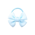 Light blue bow hair tie for girls made of high-quality grograin ribbon material - Sky Blue