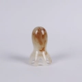 Brown marble resin head massager with four-claw design for scalp relaxation - Octopus Pattern