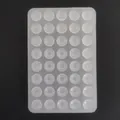 Transparente Silikon Doppelseitige Saugnapf Matte 40-Teilige Matrix rutschfest - Verdickt Doppelseitig 40 Löcher / Transparent