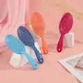 Set of four colorful hollow spiral hair brushes for scalp massage and quick blow-drying - Custom Color