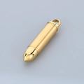 Pendentif balle dorée polie en acier inoxydable pour un collier au style moderne - Or (Pendentif Uniquement)