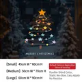 Christmas tree static window stickers in various sizes for festive glass door decoration - Small [45*60CM] / Colorful Static Cling