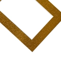 Rectangular cardboard picture frame in a sparkling gold finish with a glittery texture - Gold (textured)