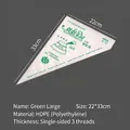 Large disposable piping bag 22x33cm for cake decorating with green floral print - Bag / L / Green