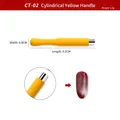 Cat eye nail magnet tool CT-02 with yellow handle for professional nail art effects - CT-02 Cylindrical Yellow Handle