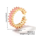 Vista dettagliata dell'anello d'oro con gemma rosa inclusi i dati di peso e misura - Oro-Rosa