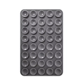 Dark grey silicone suction cup pad with 40 mini vacuum cups for mobile phone cases - Double-Sided Style (80-Suction Cup) / Dark Gray