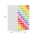 Lot de 500 autocollants en forme de cœur, motifs colorés pour le scrapbooking - Style Cœur (500 feuilles)