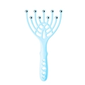 Massaggiatore testa blu a nove artigli con manico ergonomico e sfere rullanti - Stile Artiglio Largo con Sfera (Semplice) / Blu