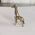 Miniature brass giraffe figurine for fairy garden landscapes and succulent decor - Large Giraffe / Bronze