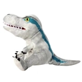 Marionnette à main en peluche dinosaure vélociraptor avec bouche mobile jouet doux - Marionnette Velociraptor