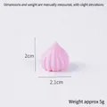 Pink miniature meringue tower dessert decoration, height 2cm width 2.1cm resin craft - Pink