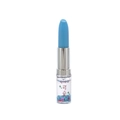 Penna a sfera a forma di rossetto con punta azzurra e fusto con glitter a stella - Penna a sabbie mobili blu