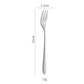 Zilveren 304 roestvrijstalen dessertvork, afmetingen 13cm lengte en 1,5cm breedte - Dessertvork / Zilver