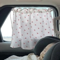 Car window sunshade curtain with red cherry pattern for baby comfort and UV protection - Printed Cherry