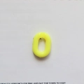 Connettore per catena a maglia aperta in acrilico giallo a forma di U per gioielli fai da te - Giallo