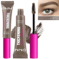 Brown eyebrow fiber mascara detailing brush applicator and natural thick finish - Cool Ash Brown