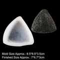 Molde de silicona triangular para bricolaje de bolas de arroz resina jabón y más - B291 / Transparente
