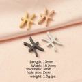 Pisces constellation charms in gold, silver, rose gold, and black with size parameters - Pisces